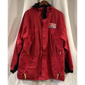 VINTAGE 90s Marlboro Windbreaker Jacket Men's Large‎ Full Zip Up Adventure Team